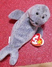 TY Beanie Baby Slippery the Dolphin #4222, 8 in. Old Hologram 1998 1999 w/ERRORS - £1,507.41 GBP