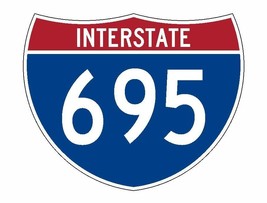 Interstate 695 Sticker R2339 Highway Sign Road Sign - $1.45+