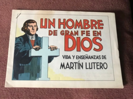 Vtg Comic Book Bible Tract Gods Man Of Faith Martin Luther Lutero Espanol Panama - £112.77 GBP