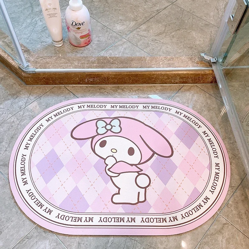 Sanrio Kawaii Hello Kitty Carpet Kuromi Cinnamoroll Anime Cartoon Cute Home New - £16.56 GBP