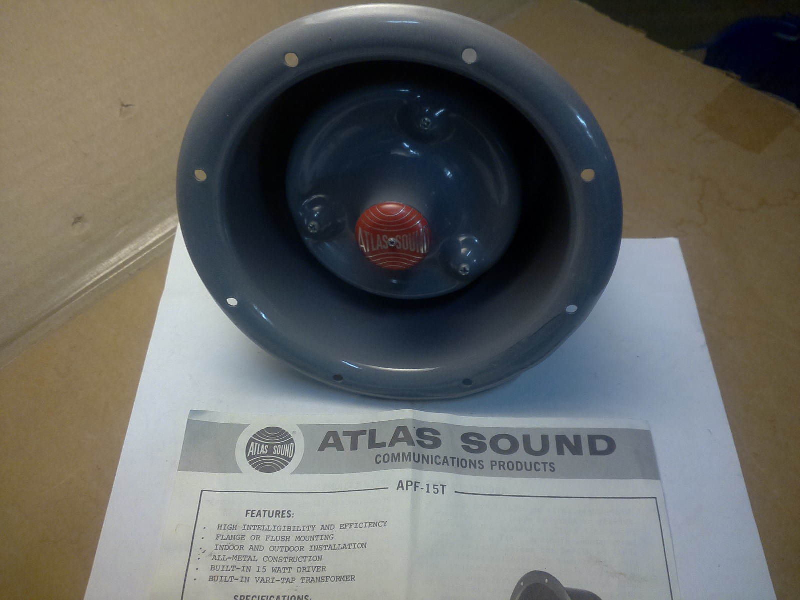 Primary image for (NEW) ATLAS SOUND APF-15T SPEAKER / 15W DRIVER / VARI-TAP TRANSFORMER 