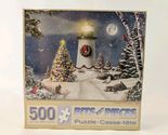 Bits And Piecee Puzzle 500 Coastal Holiday Lights Sealed 18"x24"  - $24.74