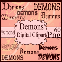 Demons Digital Clipart - $0.99