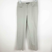 Theory Womens Khaki Casual Career Trousers Boot Leg Pants Size 30 - $224.05 MXN