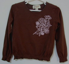 Girls Toddler Old Navy Brown Long Sleeve Top Size 4T - £3.11 GBP