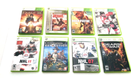 Lot of 8 XBOX 360 Video Games Great Titles NHL Max Payne Fable III Rainbow Vegas - £30.33 GBP