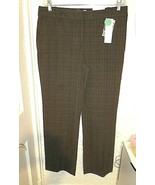 Charter Club Classic Fit Plaid Trouser Pants NWT Size 12 - £23.66 GBP