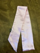 Jackie Kennedy Onassis Long Scarf Silky Polyester Pale Pink Scarf 58”x3” - £13.45 GBP