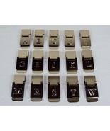 Money Clip w/Alphabet Monogram ~ Polished Stainless Steel 12 Letter Choi... - $9.85+