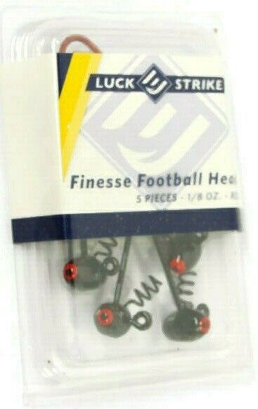 Primary image for Luck E Strike Fishing Jig Finesse Football Head 1/8 Ounce Red