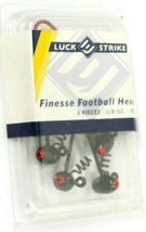 Luck E Strike Fishing Jig Finesse Football Head 1/8 Ounce Red - £9.37 GBP