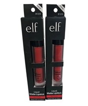 Elf Liquid Matte Lipstick Red Vixen 81235 3ml Set Of 2 NIB New - £13.45 GBP