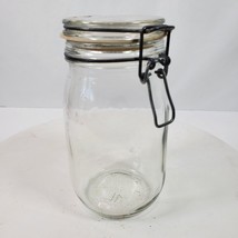 Vintage Hermetic 1 L Jar w/ Lid 7.25 Inch Tall - $16.83