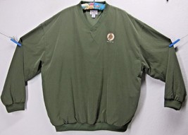 Crazy Shirts Men&#39;s Palm Springs Golf Green V-NECK Pullover Windbreaker 2XL Sewn - $32.22