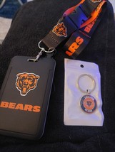 Chicago Bears Lanyard Keychain ID Holder Football  Never Used And A Keychan - $7.92