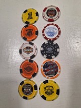 Lot of 10 Harley Davidson Full Color Poker Chips # - $44.54