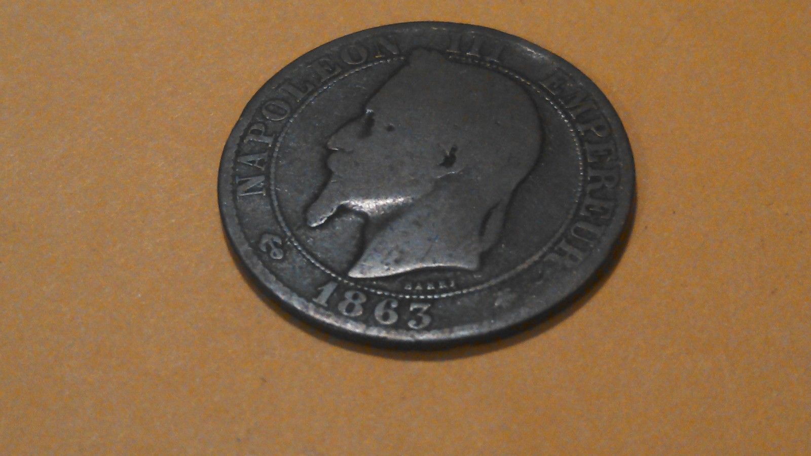 FRANCE 1863A NAPOLEON III 5 CENTIMES NICE HIGHLY COLLECTIBLE GRADE COIN # 30 - $2.97