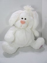 Vintage Fisher Price Puffalumps Bunny Rabbit White 1986 Nylon Stuffed Toy Easter - £18.36 GBP