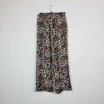 Monteau Womens Petite Large Animal Printed Paperbag Waist Pants NWT AC11 - £15.73 GBP