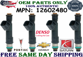 PACK OF 4 (4x) Denso Fuel Injectors for 2008, 2009 Saturn Aura 2.4L I4 GENUINE - £58.75 GBP