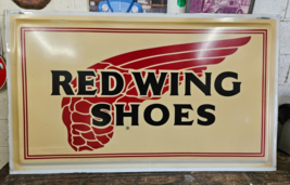 LARGE Vintage Red Wing Shoes Sign Boot Advertisement  Shoe store work we... - £513.66 GBP