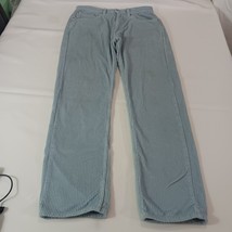 Levi's 505 Men's Size 34x32 Fits 32×32 Blue Coton Pants Straight image 14