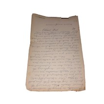 A. L. Fisher, M. D. Elkhart, Indiana Single Leaf Of Medical Studies Pape... - $175.58 MXN
