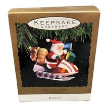 1993 Hallmark Keepsake Ornament Santas Snow Getter  Flickering Light Magic - £10.32 GBP