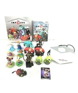 Disney Infinity 15 Character Figurine Lot Wii Game, Portal &amp; Disc Book - £29.08 GBP
