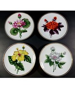 Set of 4 Ucagco China Floral Flower Dessert Plates Made in Occupied Japan - $43.25 CAD
