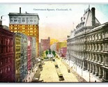 Government Square Street View Cincinnati Ohio OH UNP DB Postcard V19 - £3.06 GBP