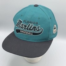 Vintage Starter Florida Marlins Script The Natural Snapback 100% Wool Ha... - $553.40 MXN