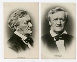 2 Richard Wagner Real Photo Postcards B K W I 87 and B K W I 55 - $17.82