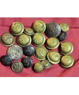 Militaria/button/group.C.1860-1920(21) - $30.17 CAD