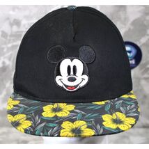 Disney MICKEY MOUSE Hawaiian Hibiscus Flower Snapback OSFM Cap Hat Snapback - $20.96 CAD