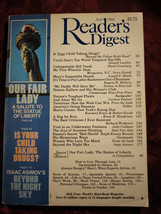 Readers Digest July 1986 Statue Of Liberty Bill Veeck Terrorism Isaac Asimov - £6.33 GBP