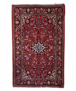 Handmade Antique Persian Kashan Rug 4.2&#39; x 6.5&#39; (131cm x 205cm), 1920s -... - $709.11 CAD