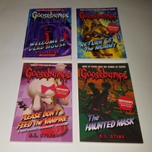 8 RL Stine Goosebumps Book Lot Scary Haunted Dead Mummy Horrorland Say Cheese - £13.12 GBP