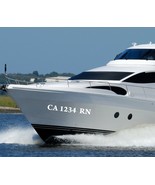Custom Boat Registration Numbers (Two Sets) Marine Jet Ski Vinyl Sticker... - $13.56 CAD