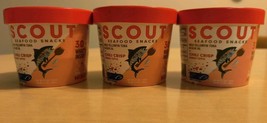 Lot of 3 Scout Seafood Snacks Wild Yellowfin Tuna Olive Oil w/Chili Cris... - €11,00 EUR