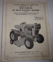 Sears 42” Rotary Mower Assembly Operating Instructions &amp; Parts List 917.... - £3.92 GBP