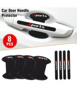 8pcs Black Car Door Handle Bowl Sticker Protector Anti Scratch Cover Acc... - €6,07 EUR