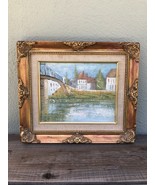 Vintage Landscape Oil Painting in Ornate Frame - $61.12 CAD