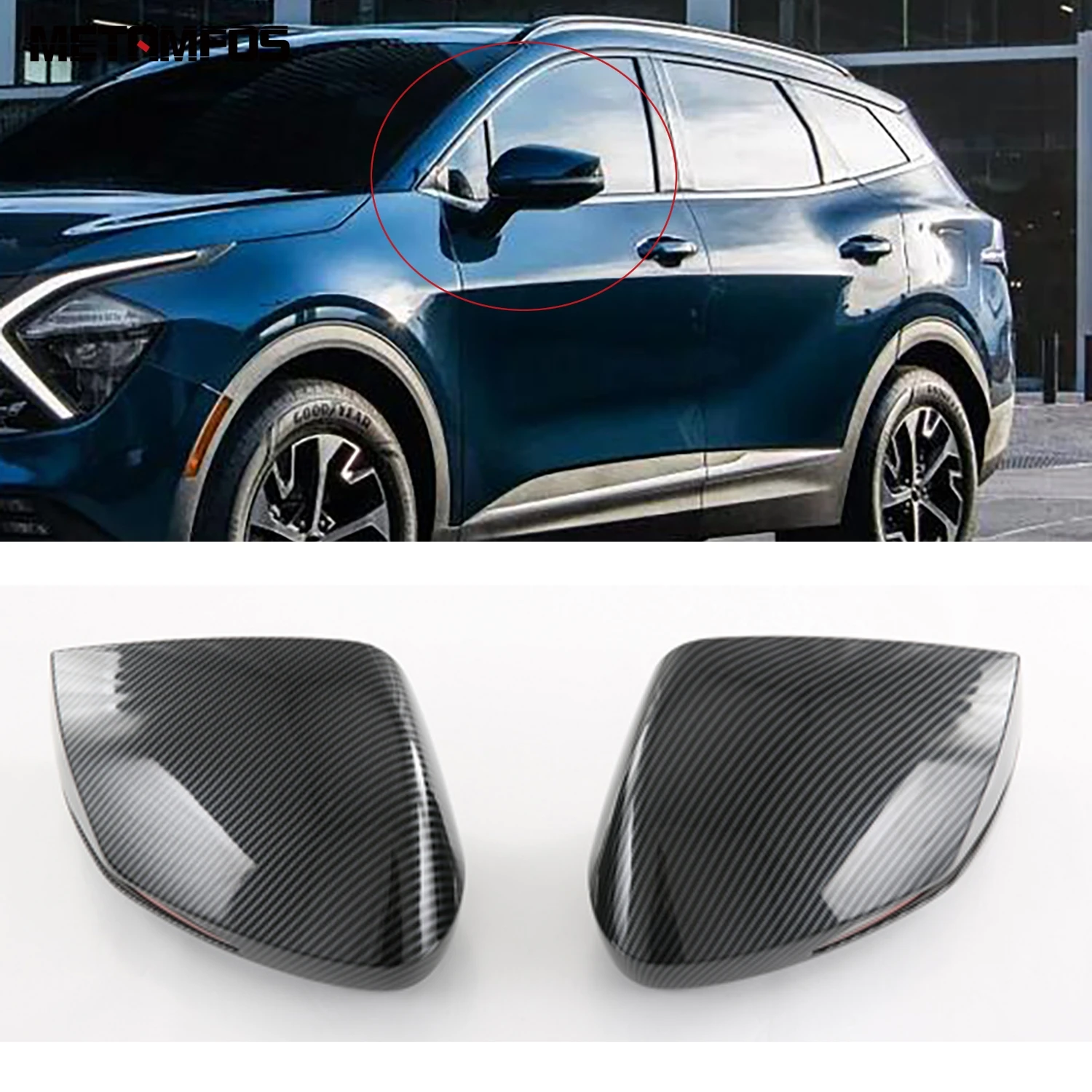 For  age NQ5 2021 2022 2023   Rear View Side Door Mirror Cover Trim Prot... - $2,519.38 MXN