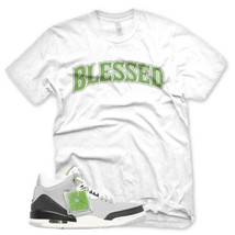 New BW BLESSED T Shirt for J1 Retro 3 III Chlorophyll Tinker Smoke Grey - £21.25 GBP