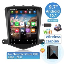 For Chevy Cruze 2009-2014 Carplay BT 9.7&quot; Android 10.1 Car Radio Stereo GPS Wifi - £74.09 GBP