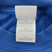 Gildan Activewear FLORENCE FALCON Men's Blue Cotton T-Shirt Long Sleeve Size L image 4