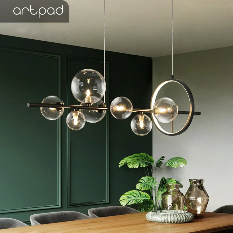 Andelier light bubble nordic lights pendant led lighting for dining room hanging lights thumb200
