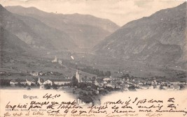 Brigue ALPES-MARITIMES France~Panoramic View~Burcher Photo Postcard 1902 - £4.46 GBP