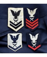 Lot of 4 WW2 US Navy Patches Insignia - $19.79
